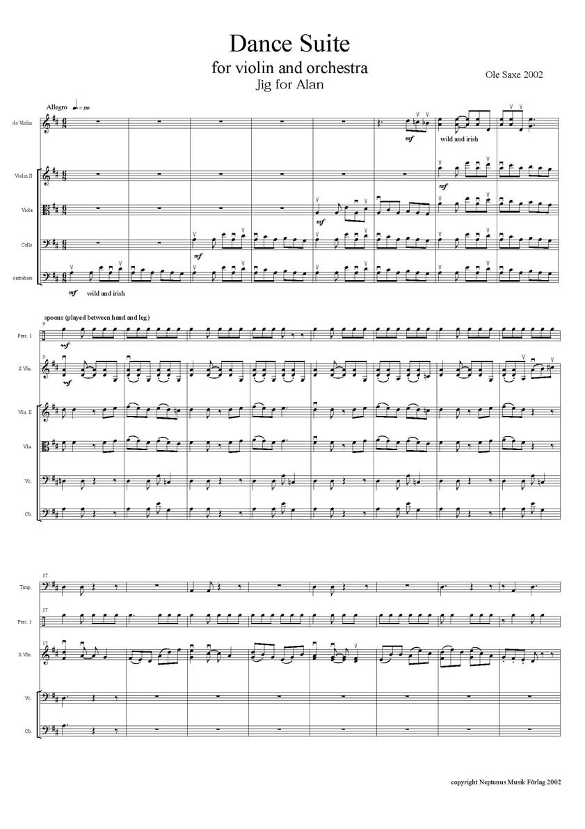 Jig for orchesta demo