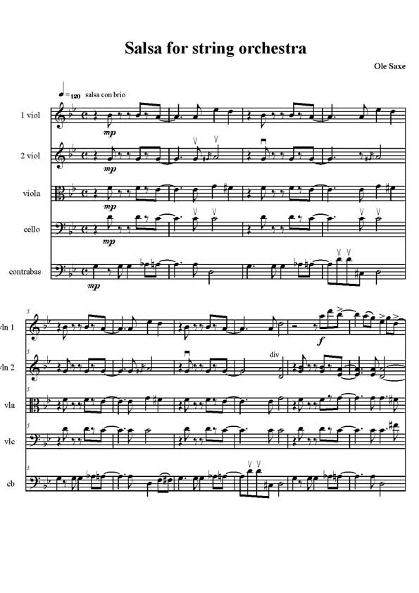 Salsa for strings demo